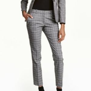 H&M Plaid Career Trousers